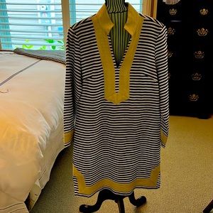 Navy and gold Sail to Sable dress